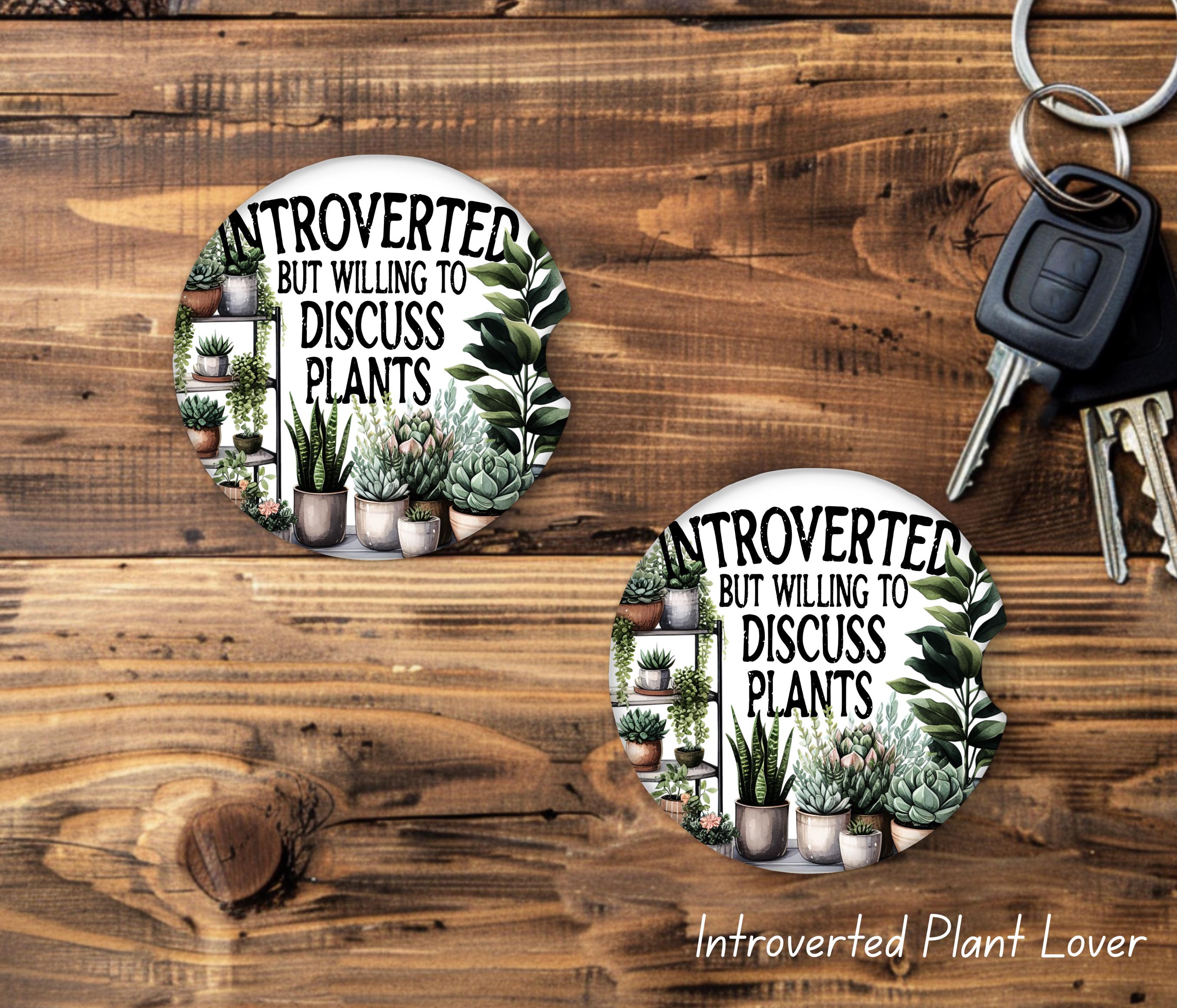 Plant Themed Car Coasters - 2 pack
