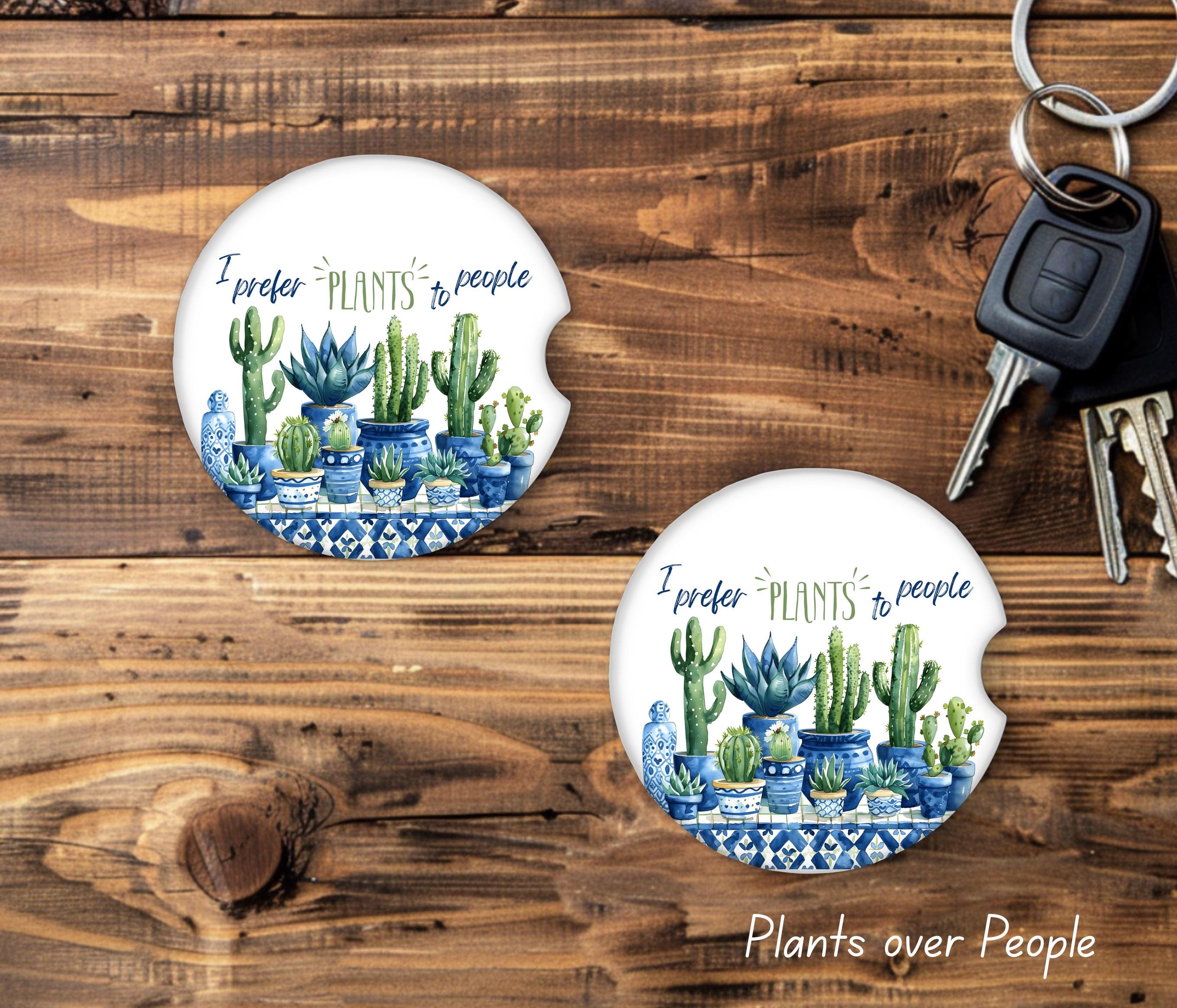 Plant Themed Car Coasters - 2 pack